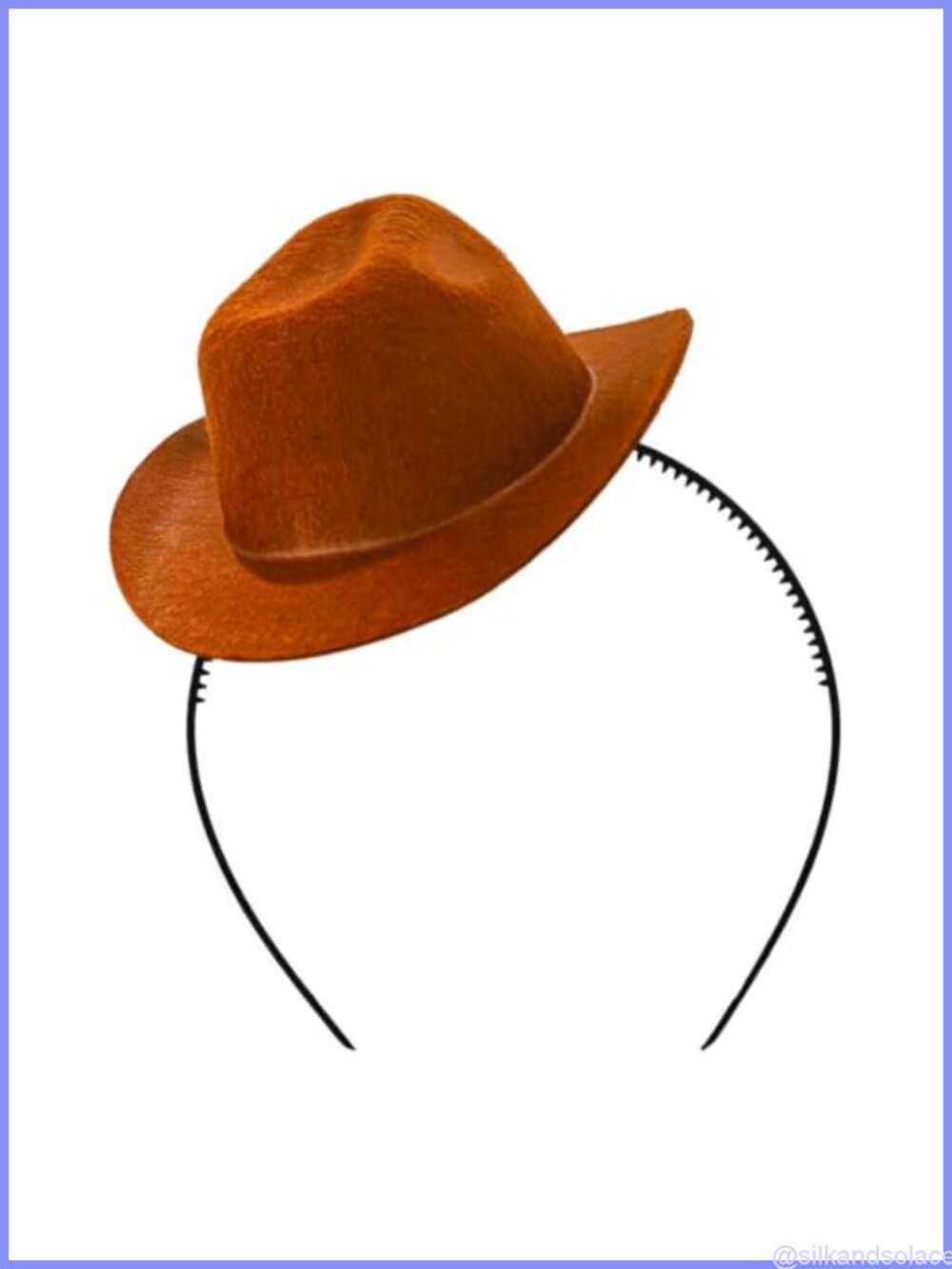 Mini Cowboy Hat Headband Polyester Western Costume Hair Accessory